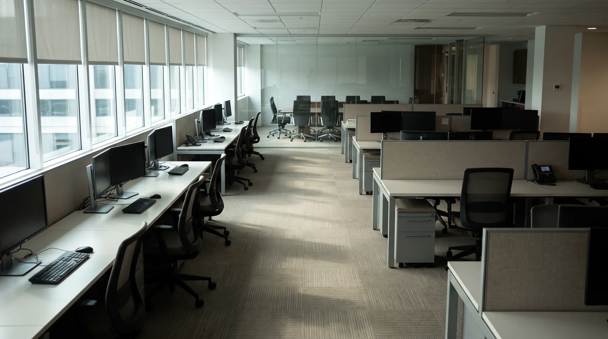 The working floor of an established business services company, one of the sectors Legacy Broker represents